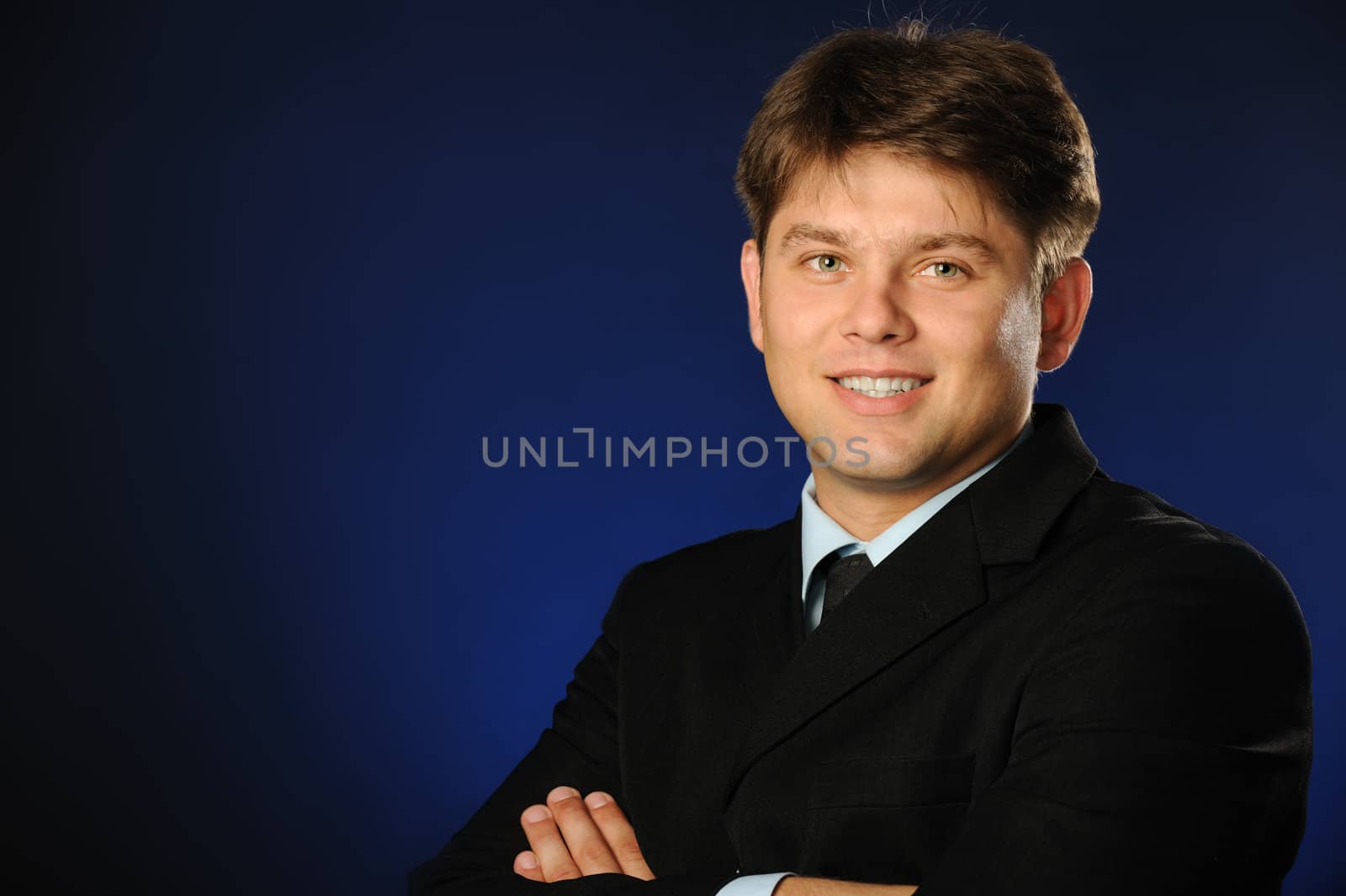 The businessman . Young the man of the European appearance