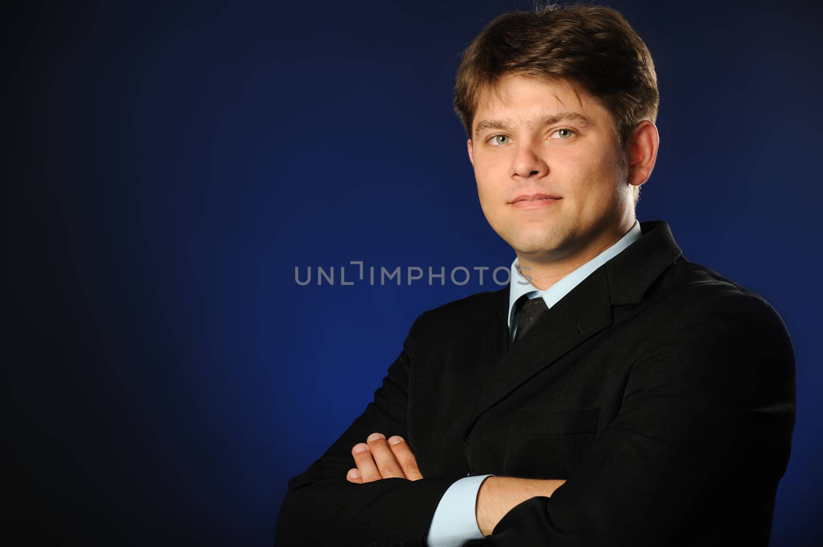 The businessman . Young the man of the European appearance