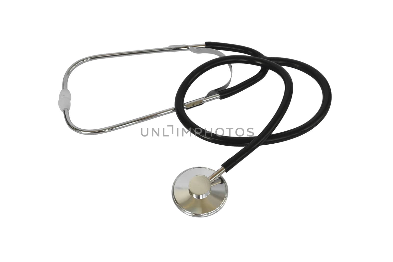 medical stethoscope on a white background