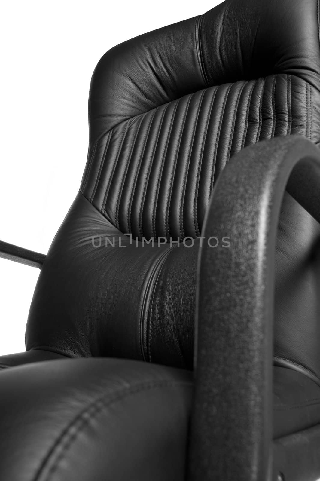 Office armchair. A subject of furniture with a upholstery from a natural leather