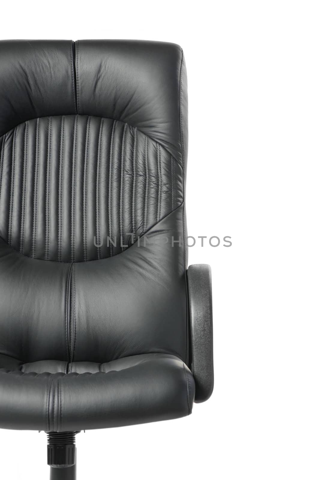 Office armchair. A subject of furniture with a upholstery from a natural leather