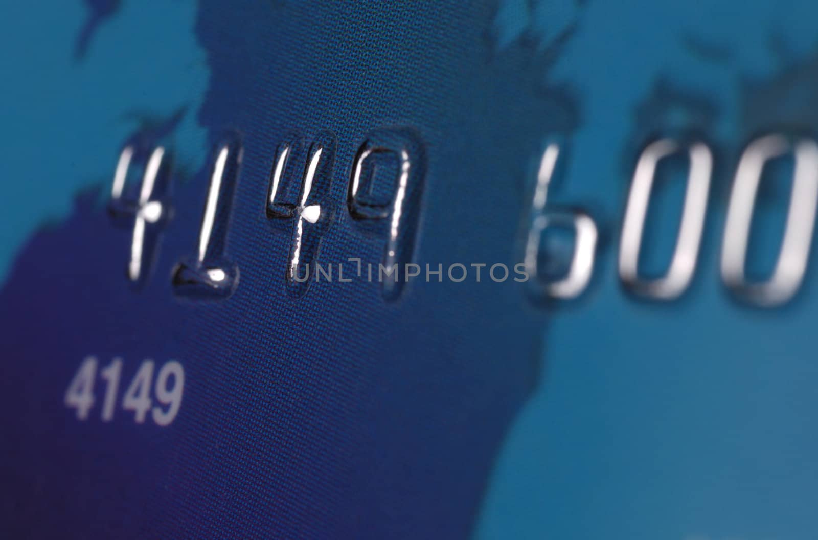 Credit card. A photo close up with the selected focus