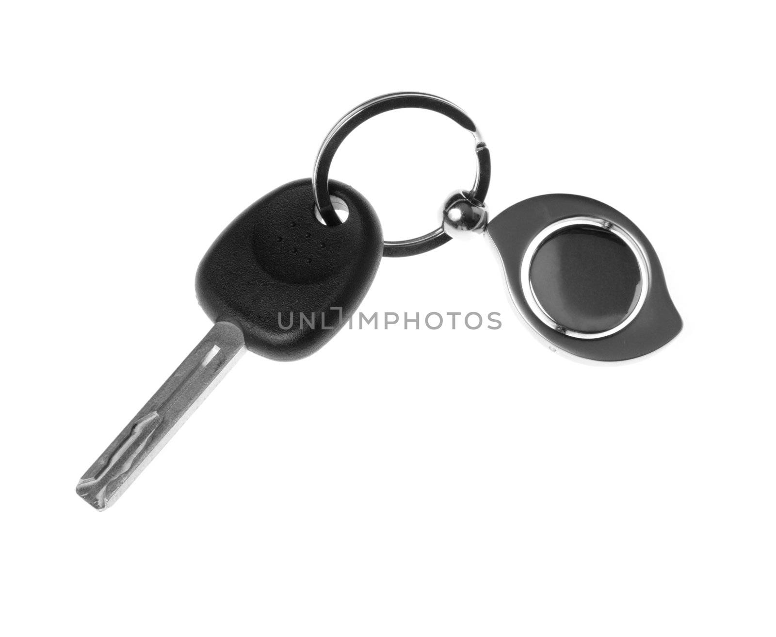 Keys from the car. Are isolated on a white background