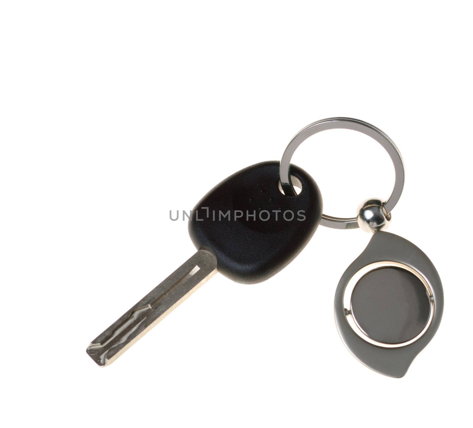 Keys from the car. Are isolated on a white background