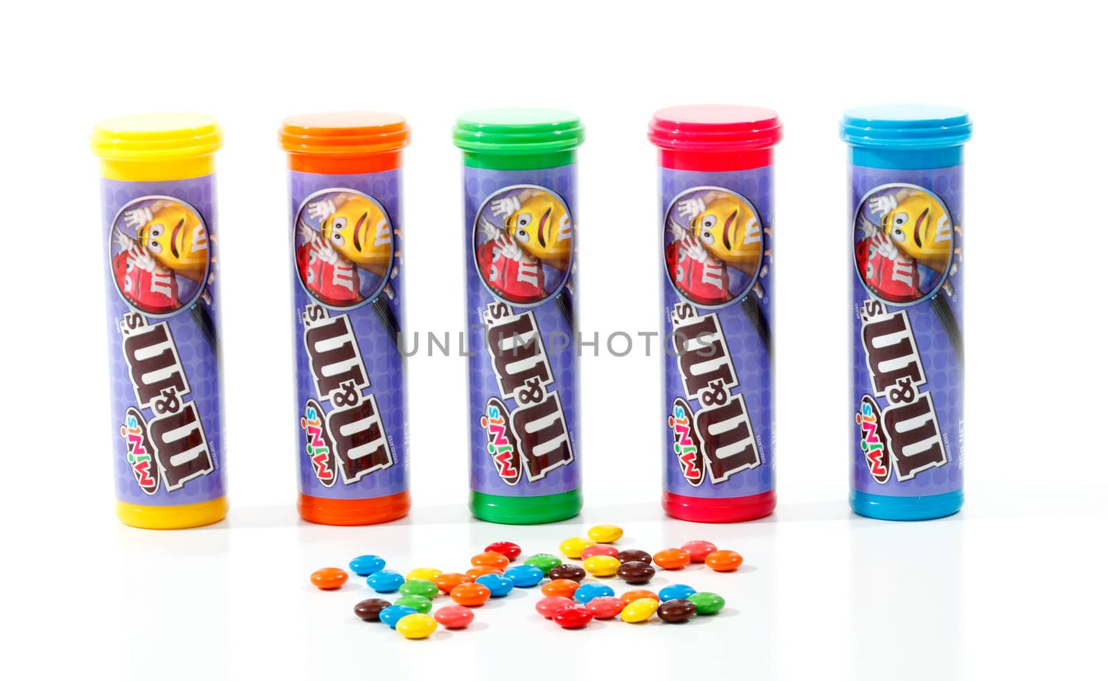 Containers of M&M Minis by lovleah