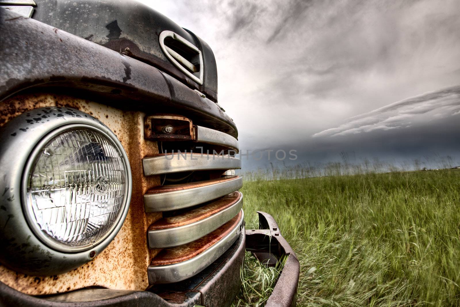 Old Vintage Truck oon the Prairie by pictureguy