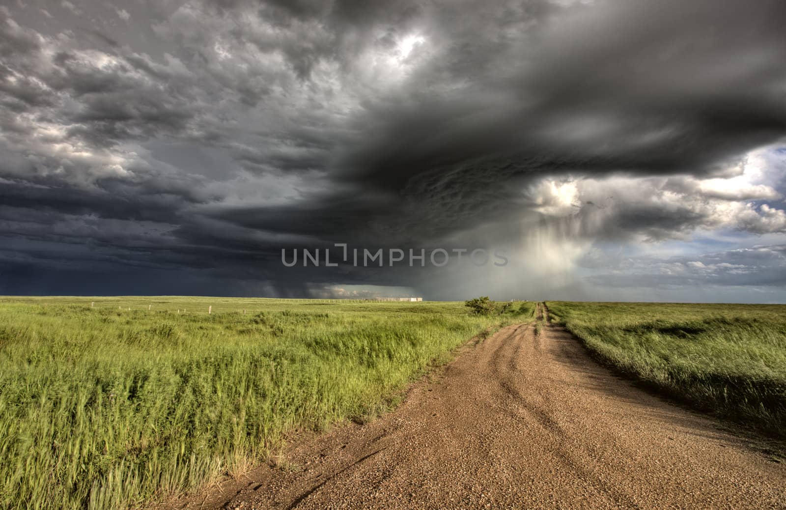 Storm Clouds Prairie Sky Saskatchewan Canada