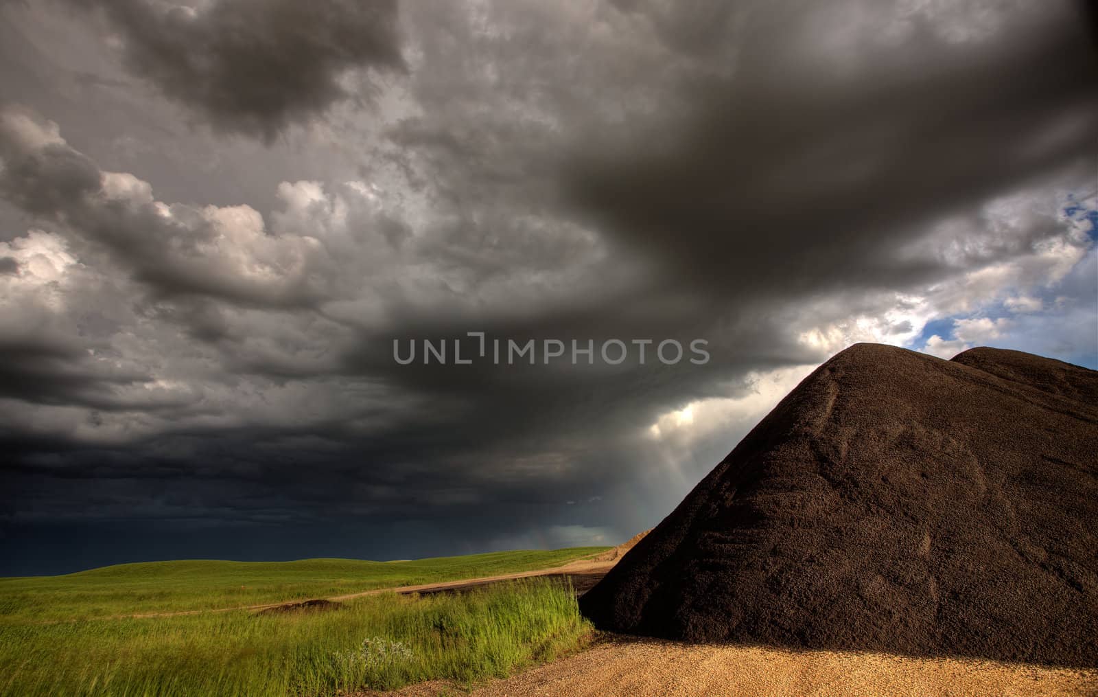 Storm Clouds Prairie Sky Saskatchewan Canada