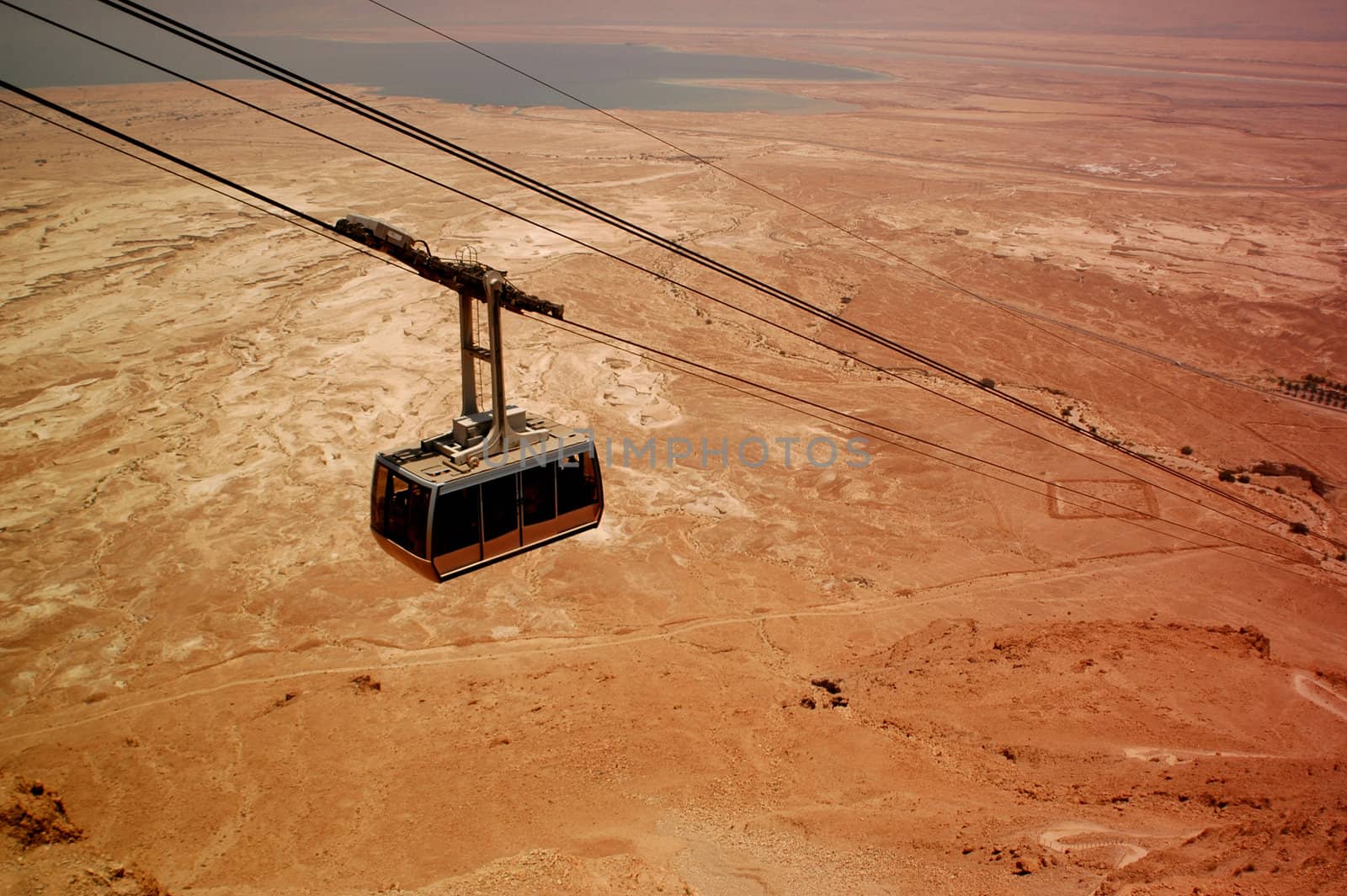 Cable to Masada by eugenef