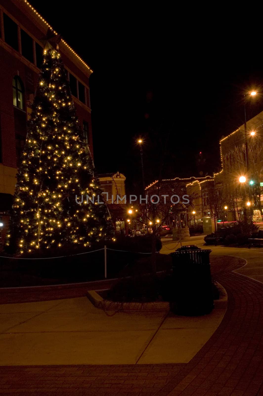 Long exposure shot in downtown Champaign, IL.