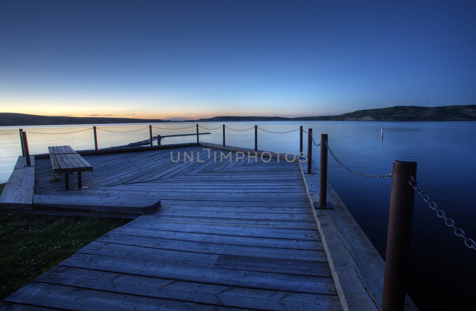 Northern Lake evening dusk sunset Canada