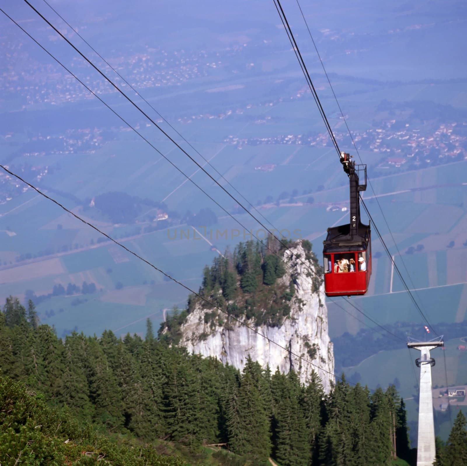 Cable car in German Alps