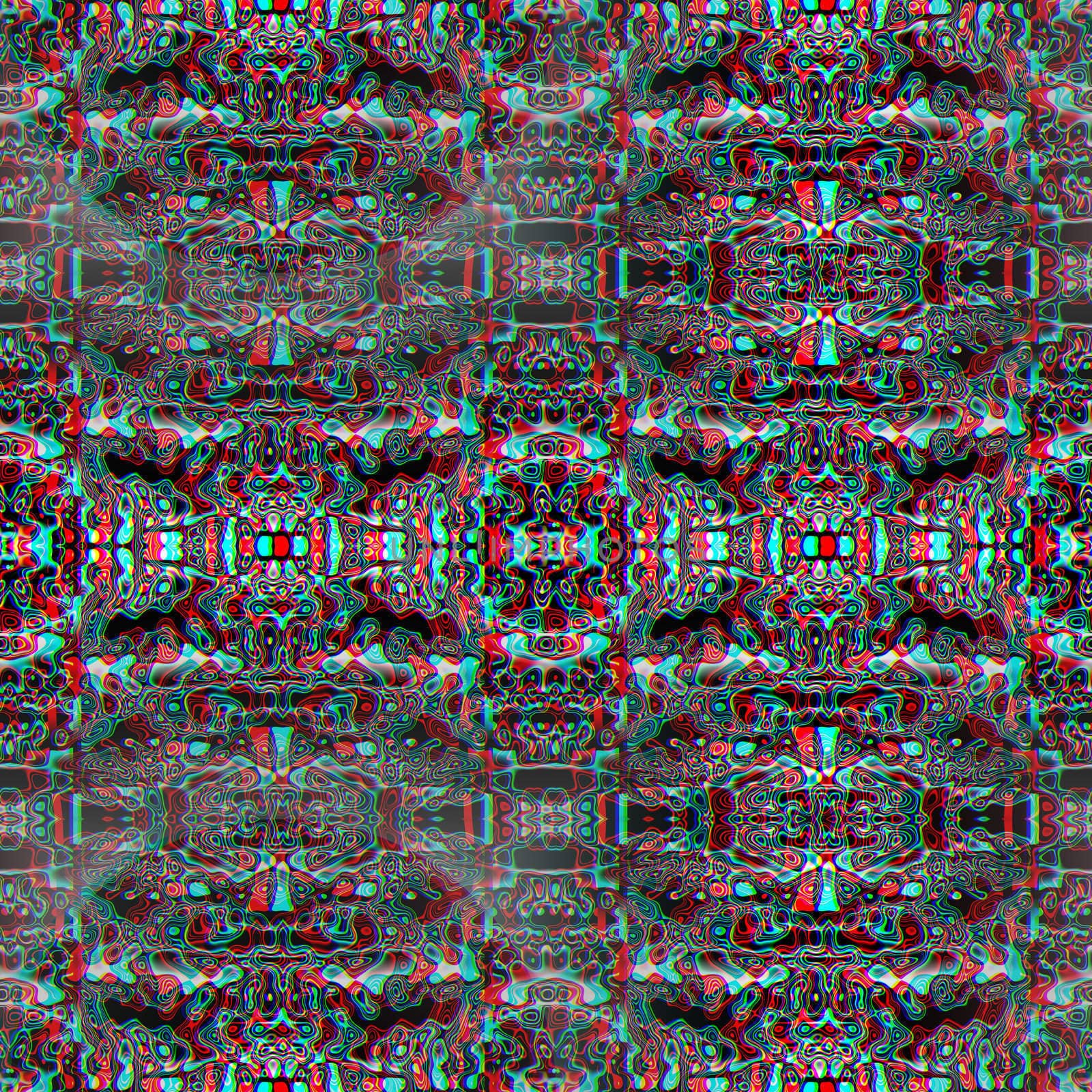 A nice abstract 3d red green anaglyph background