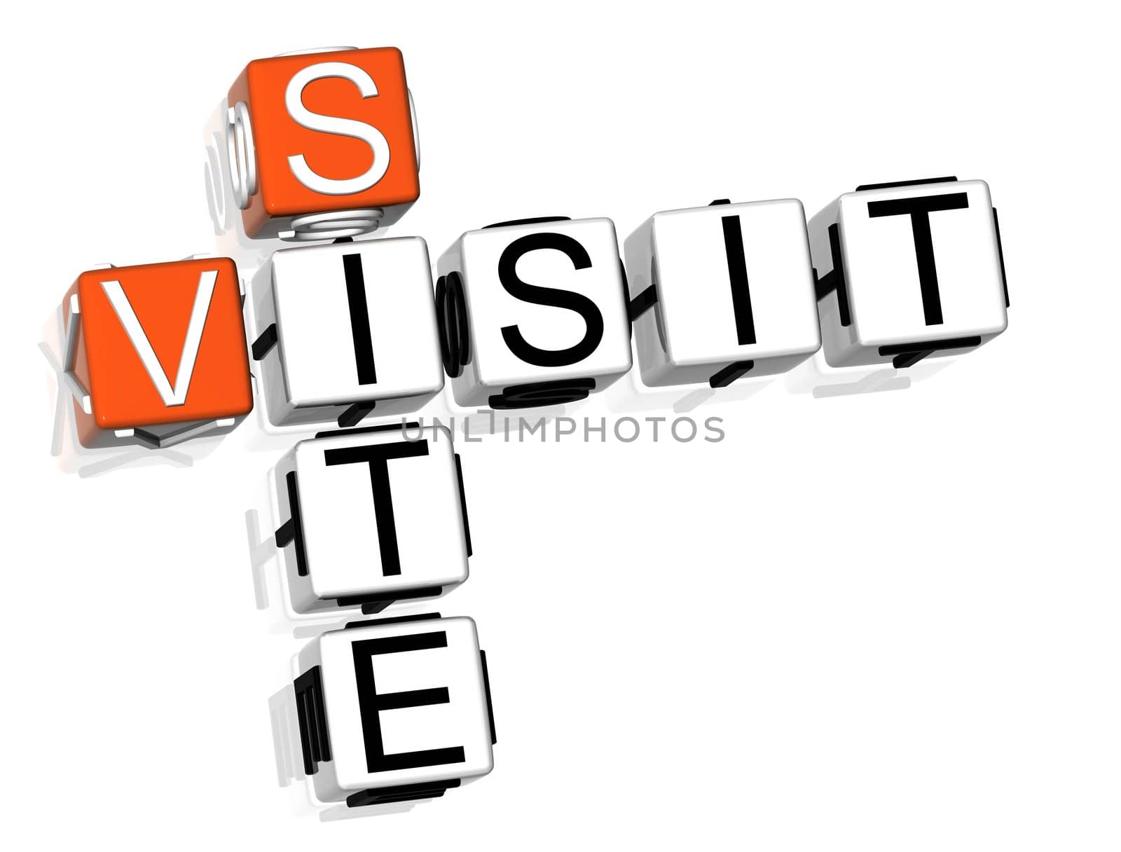 3D Visit Site Crossword  text on white background