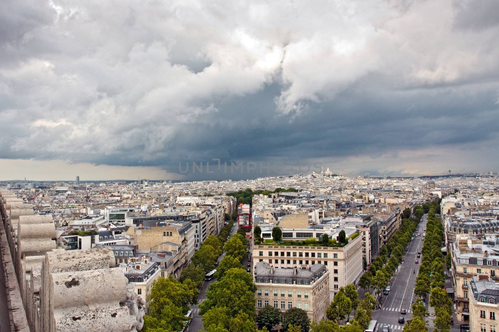 Paris aerial view by dsmsoft