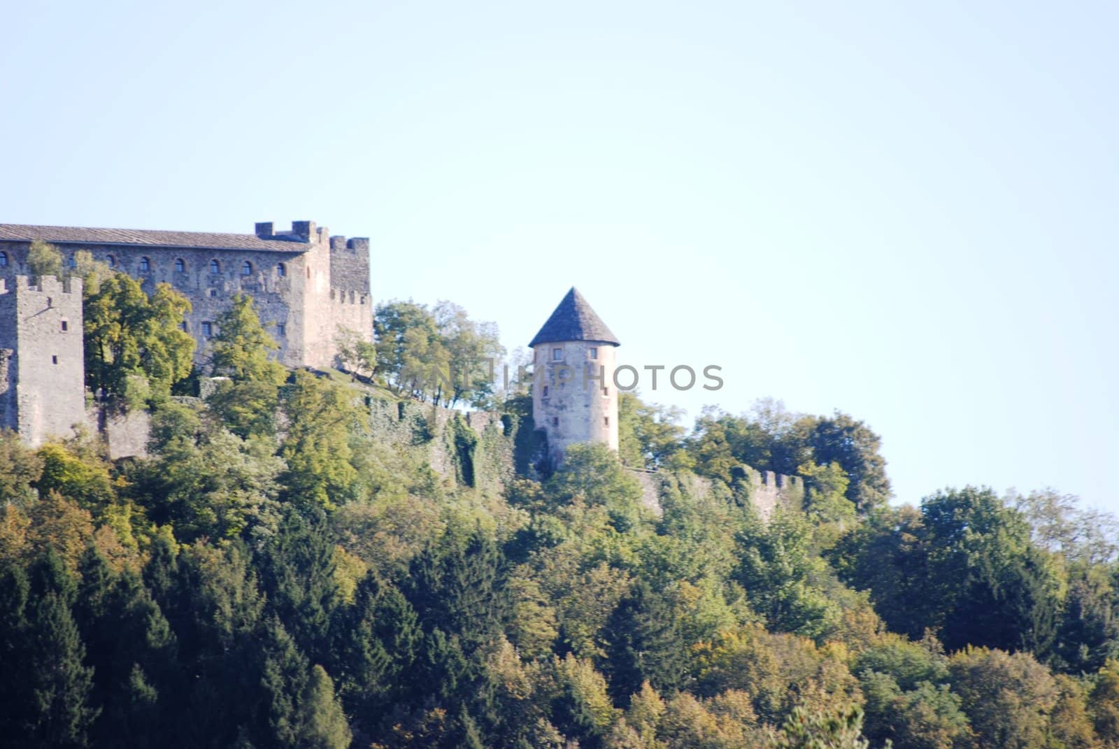 A shoot of Castel Pergine near Trento