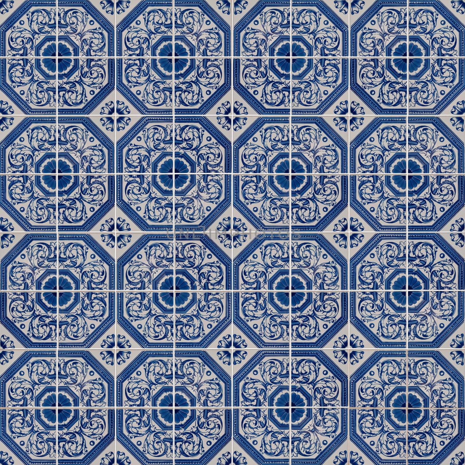 Seamless tile pattern of ancient ceramic tiles.