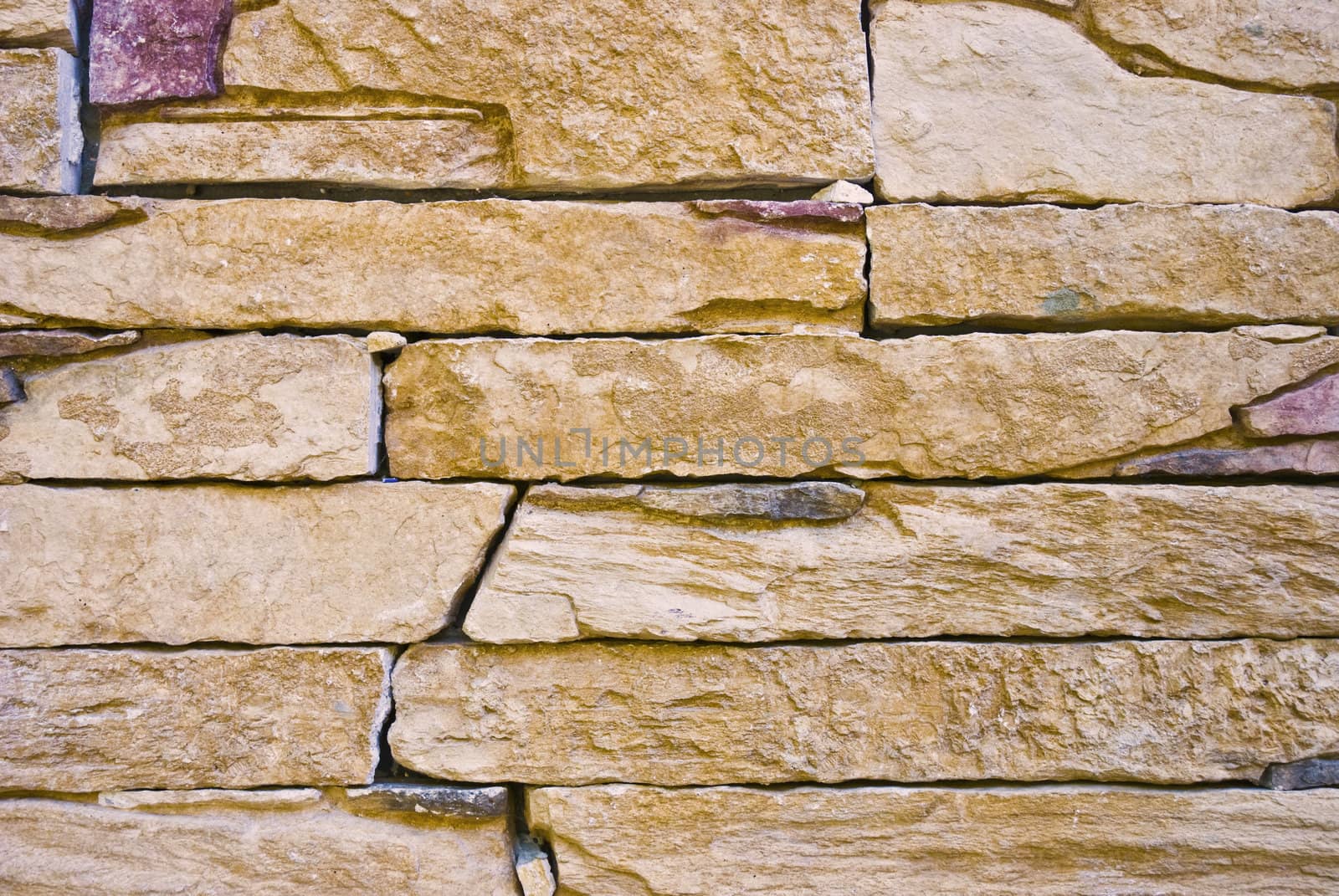stone bricks in walls in the street