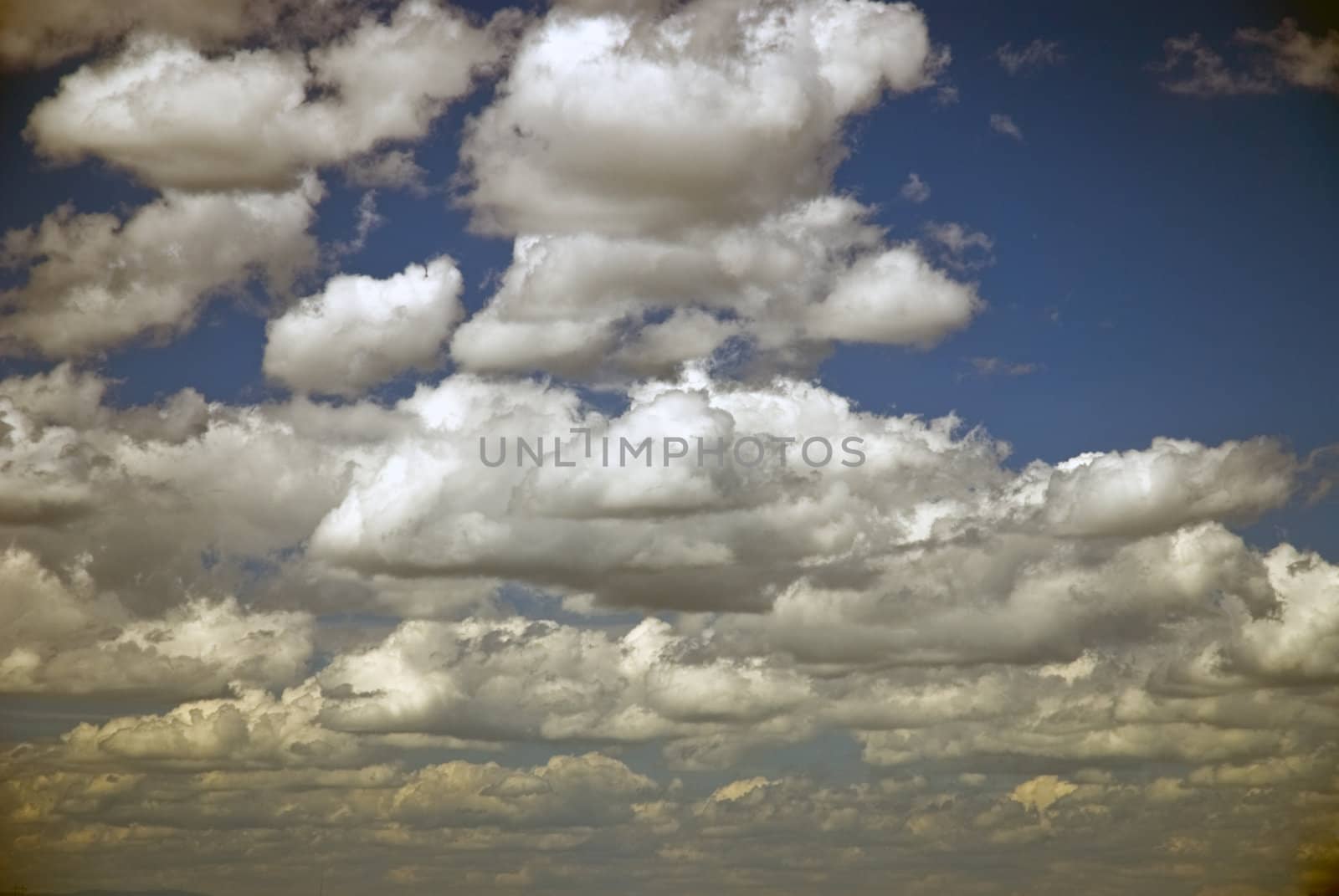 Scenery background - clouds in blue sky
