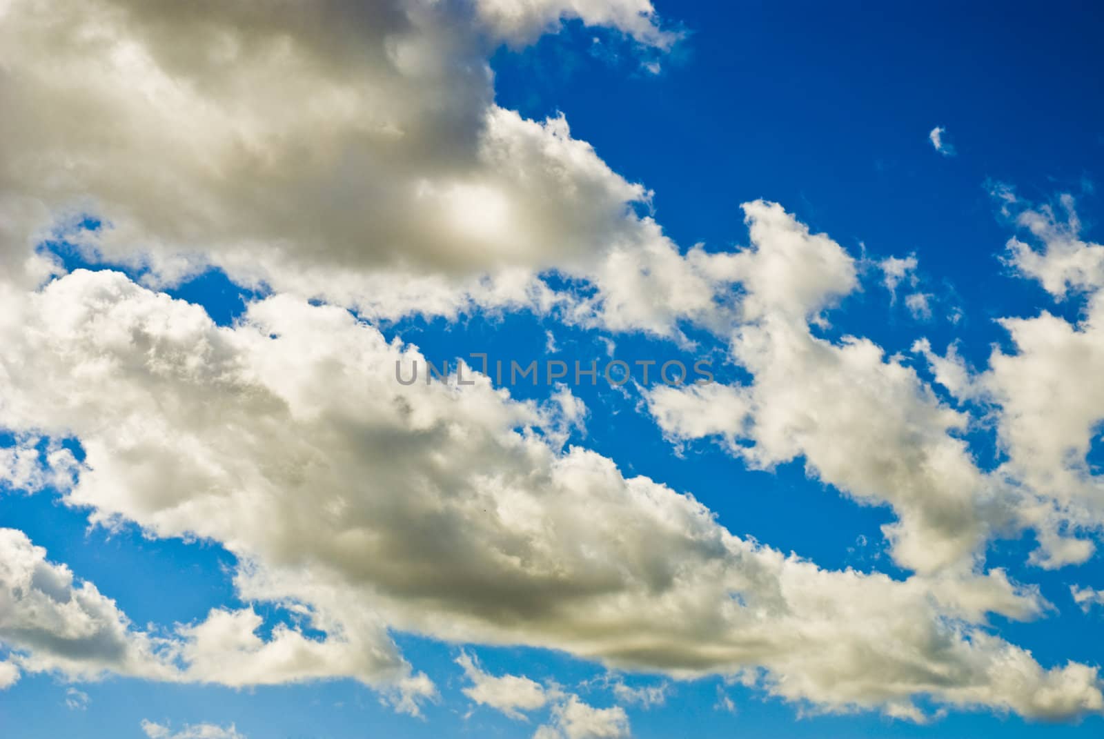 Scenery background - clouds in blue sky