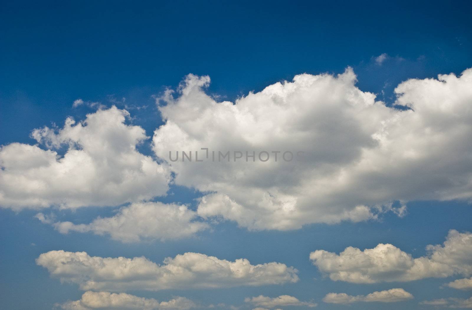 Scenery background - clouds in blue sky by mozzyb