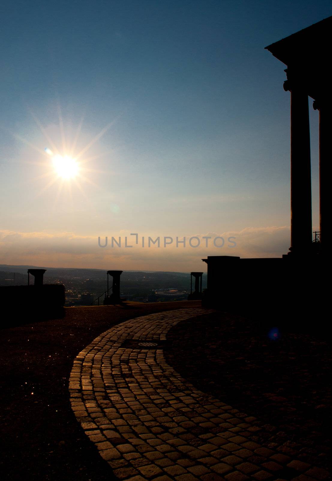 The Württemberg Mausoleum is a memorial in the Rotenberg part of Untertürkheim in Stuttgart, Germany. The mausoleum stands on the peak of Württemberg Hill at the westernmost end of Schurwald woods overlooking the Neckar river. The memorial was built for Catherine Pavlovna of Russia , the second wife of William I of Württemberg.