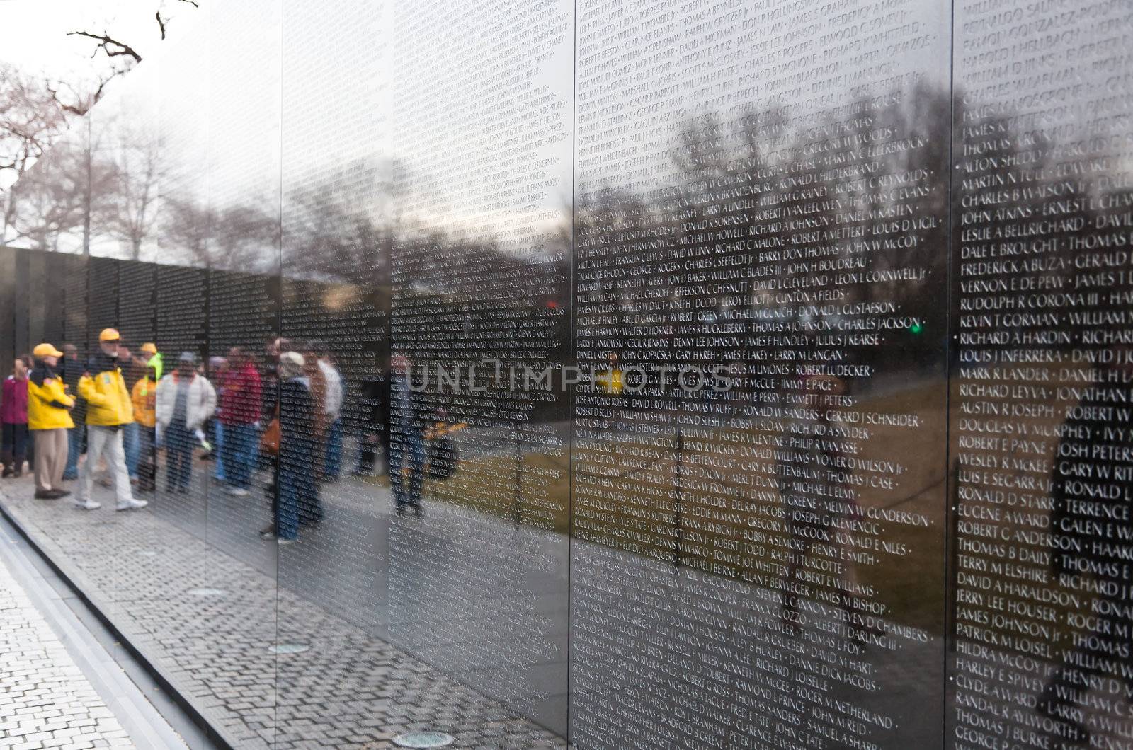 Vietnam War Memorial in Washington DC by gary718