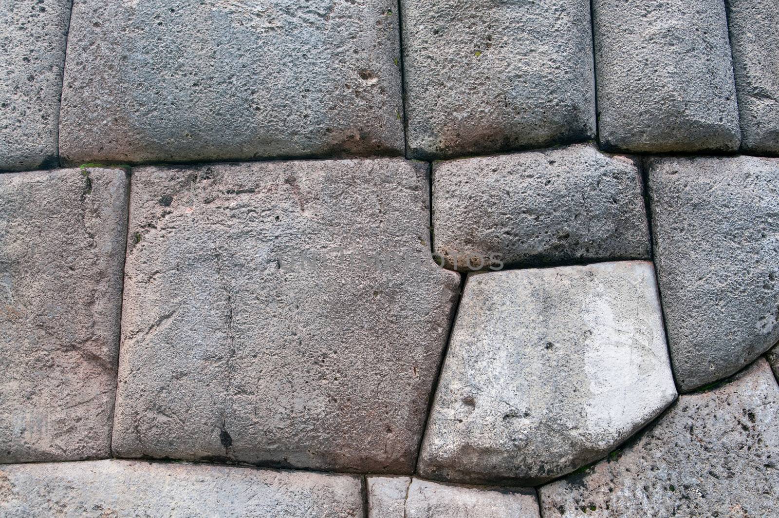 Ancient Inca wall Cusco Peru South America