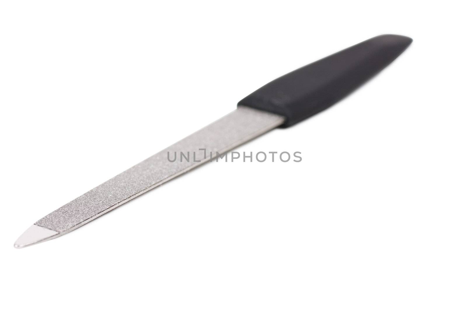Manicure tool file isolated over white background