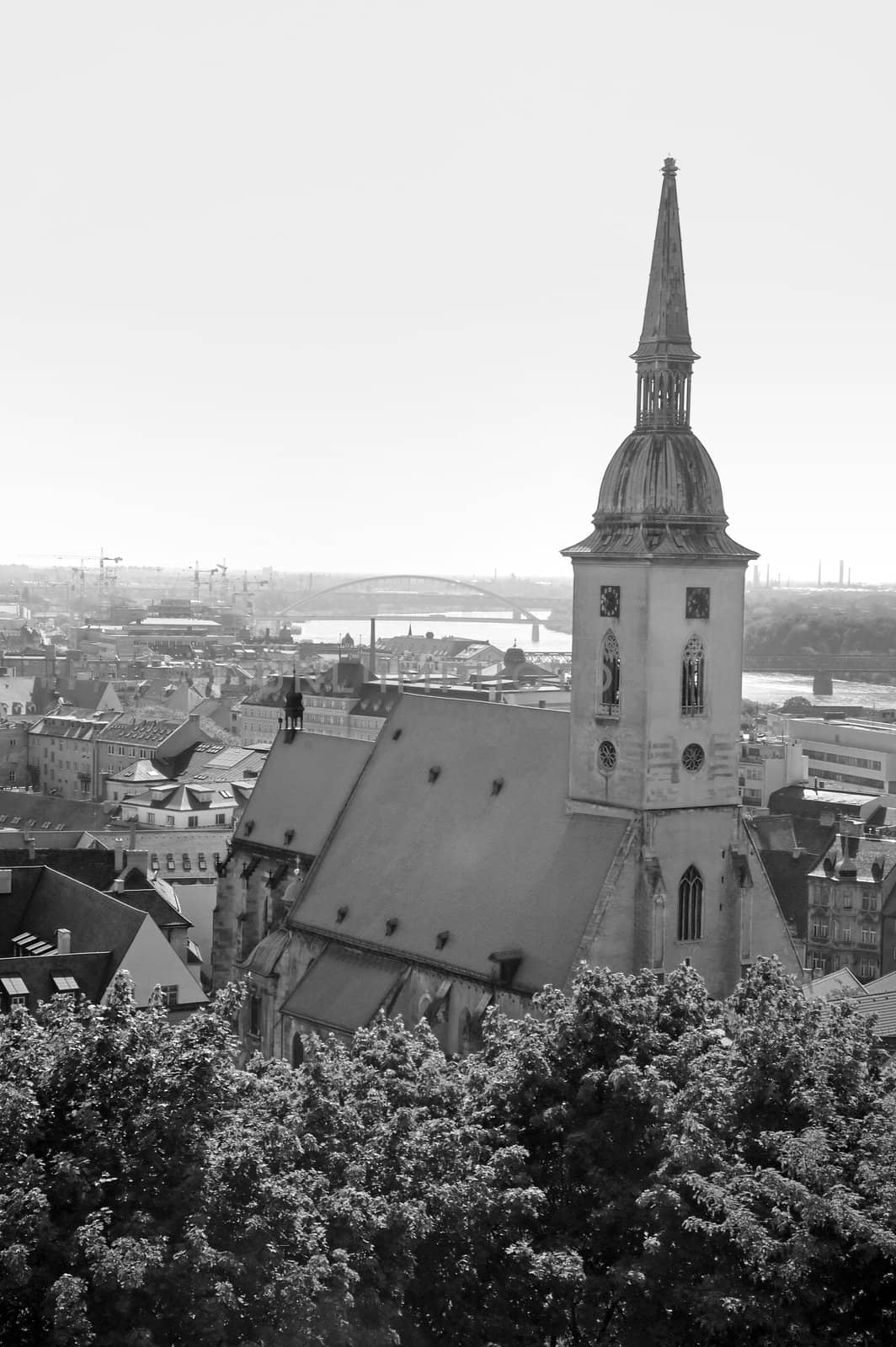 Saint Martin cathedral in the centre of Bratislava in Slovakia, Europe