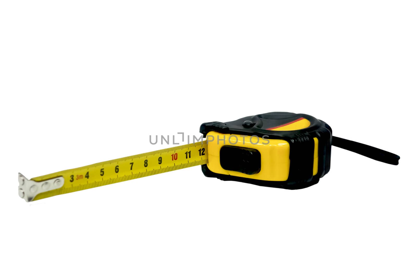 Construction metre isolated on a white background