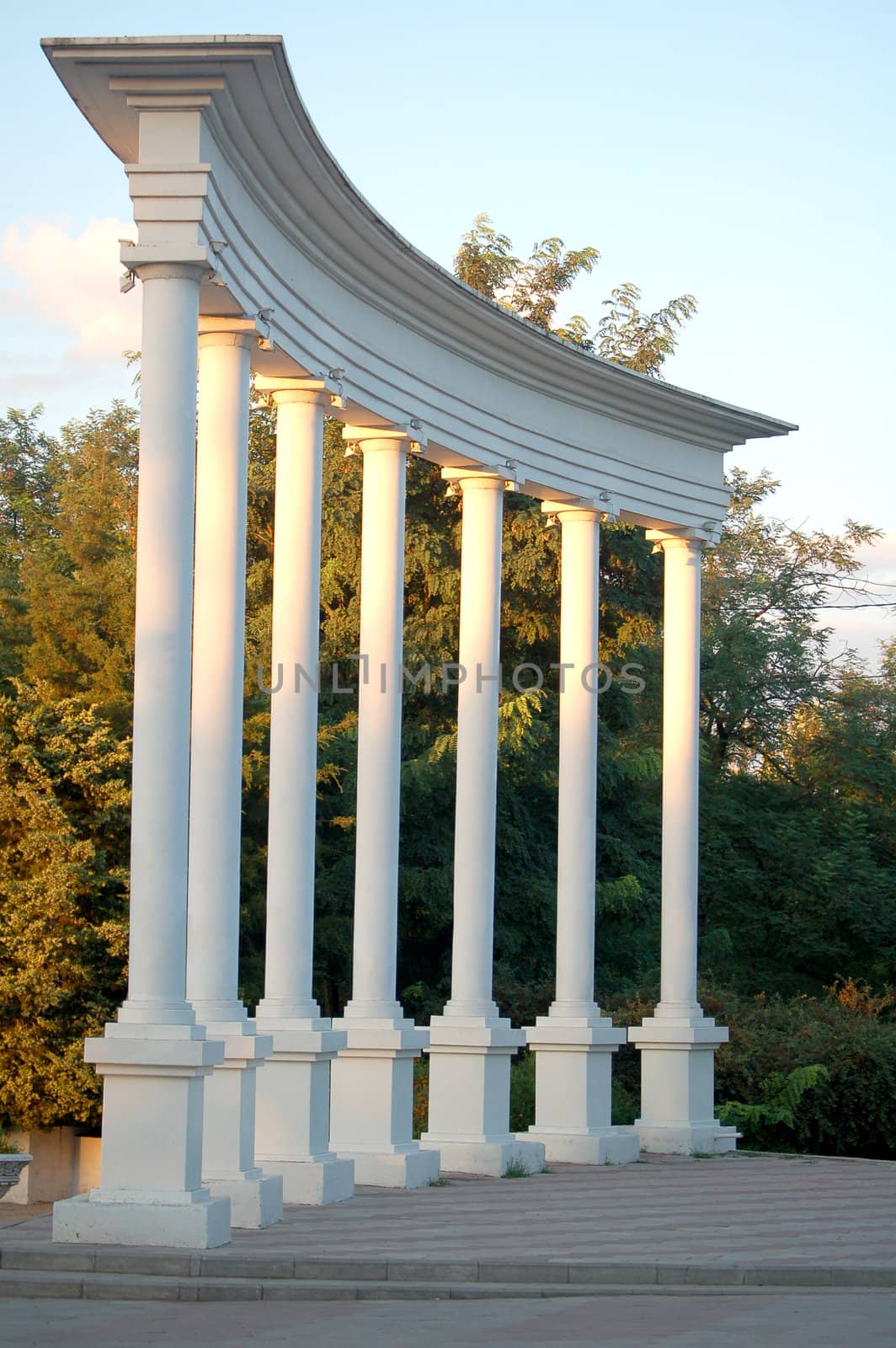 Row of Columns; architectural details of monument