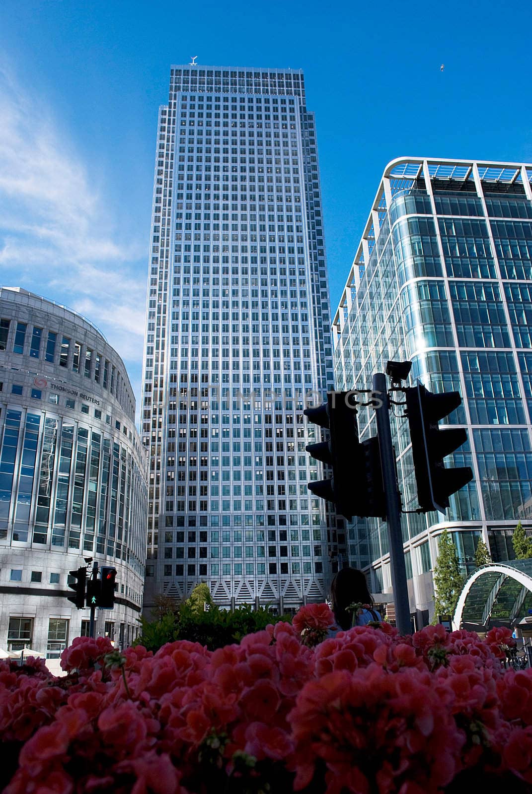 Canary Wharf famous skyscrapers of London's financial district