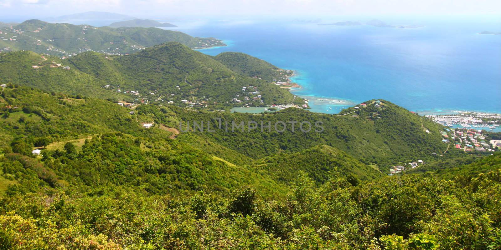 Landscape of Tortola - BVI by Wirepec
