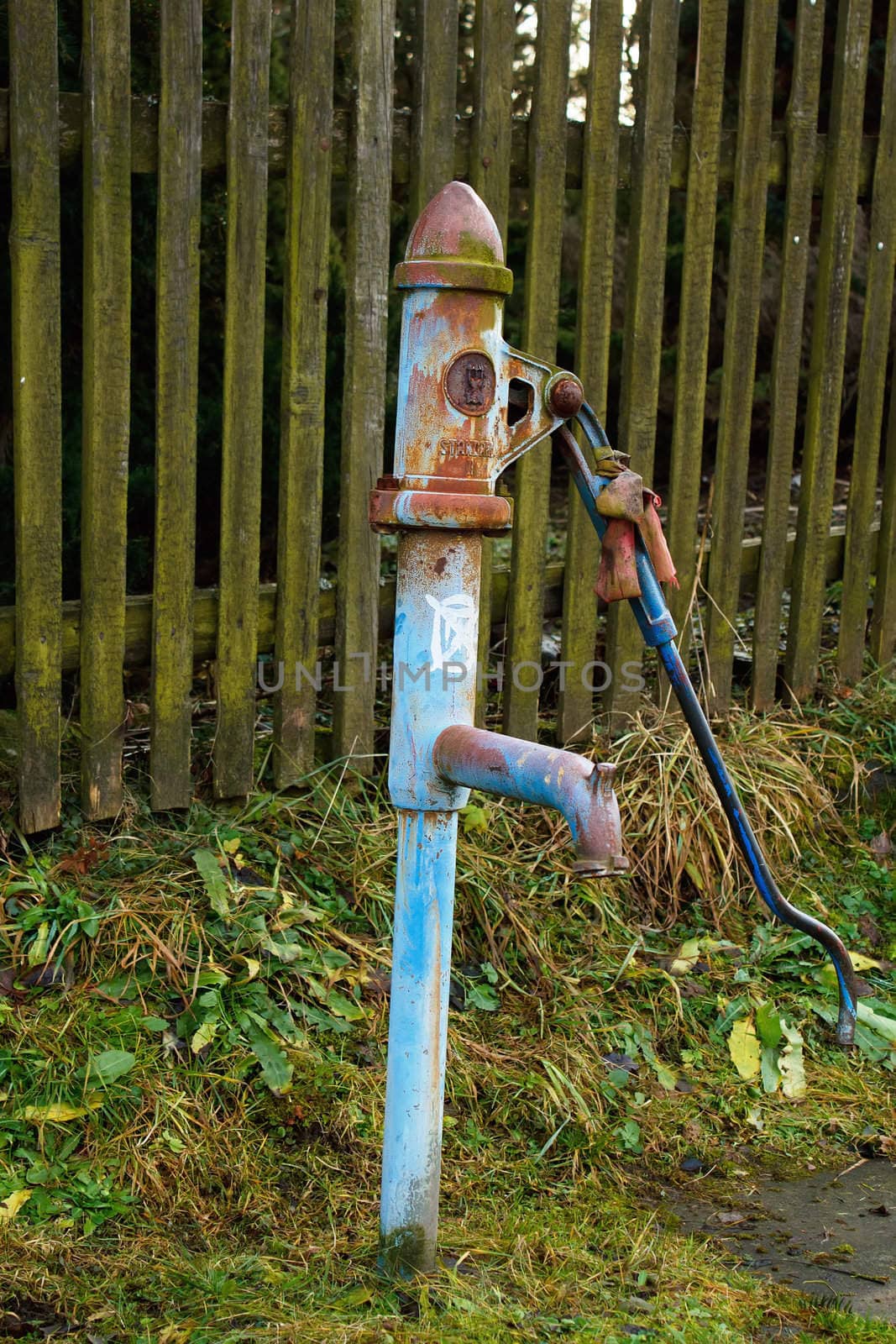 Countryside old water pump by artush