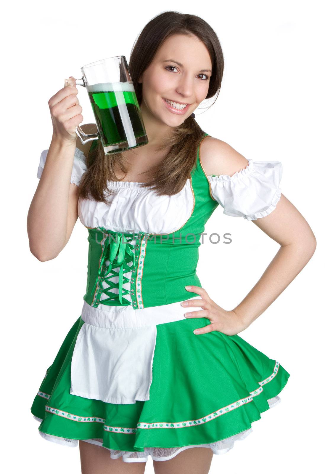 Beautiful st patricks day woman