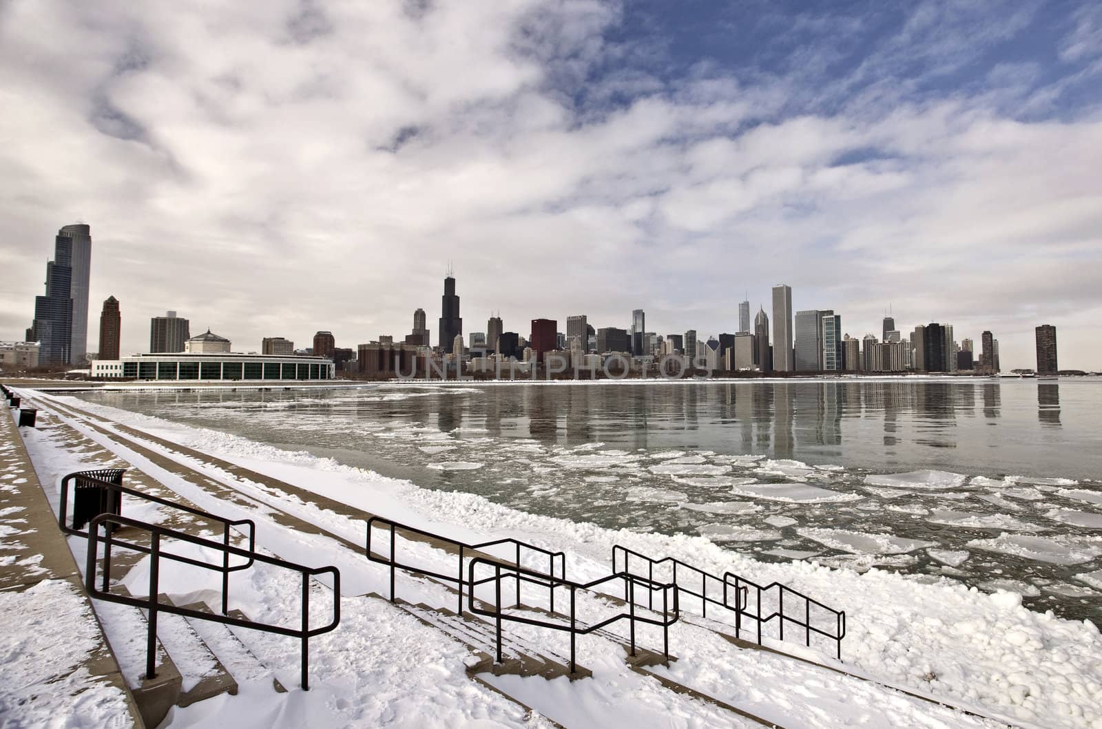 Chicago Downtown City  Lake Michigan