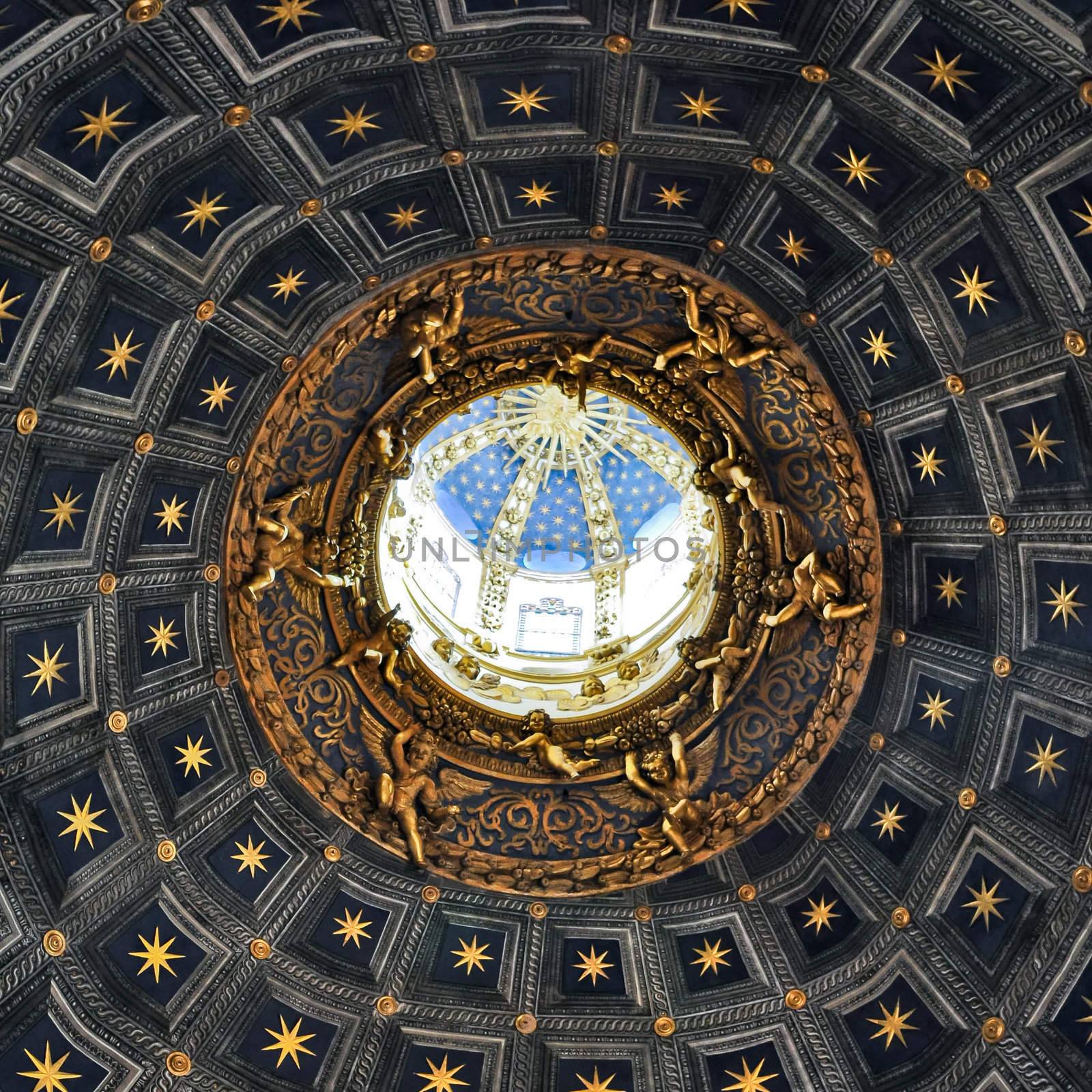 Duomo di Siena cathedral ceiling detail by martinm303