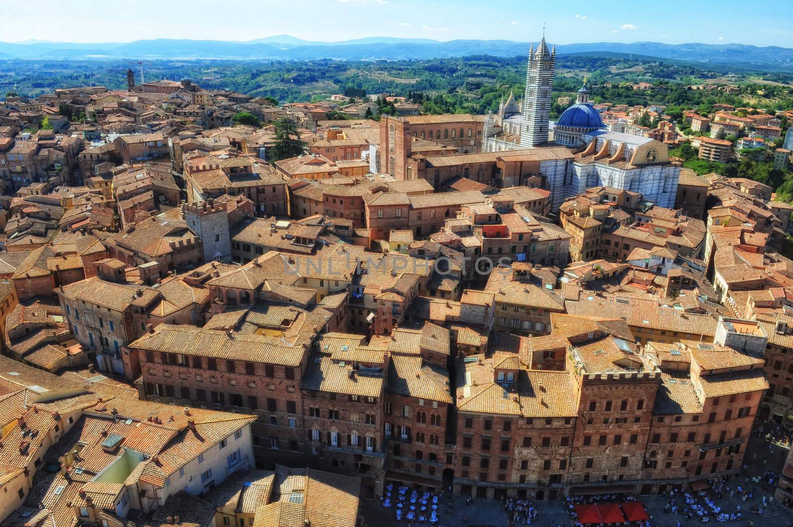 Siena birds view from Terra Mangia by martinm303