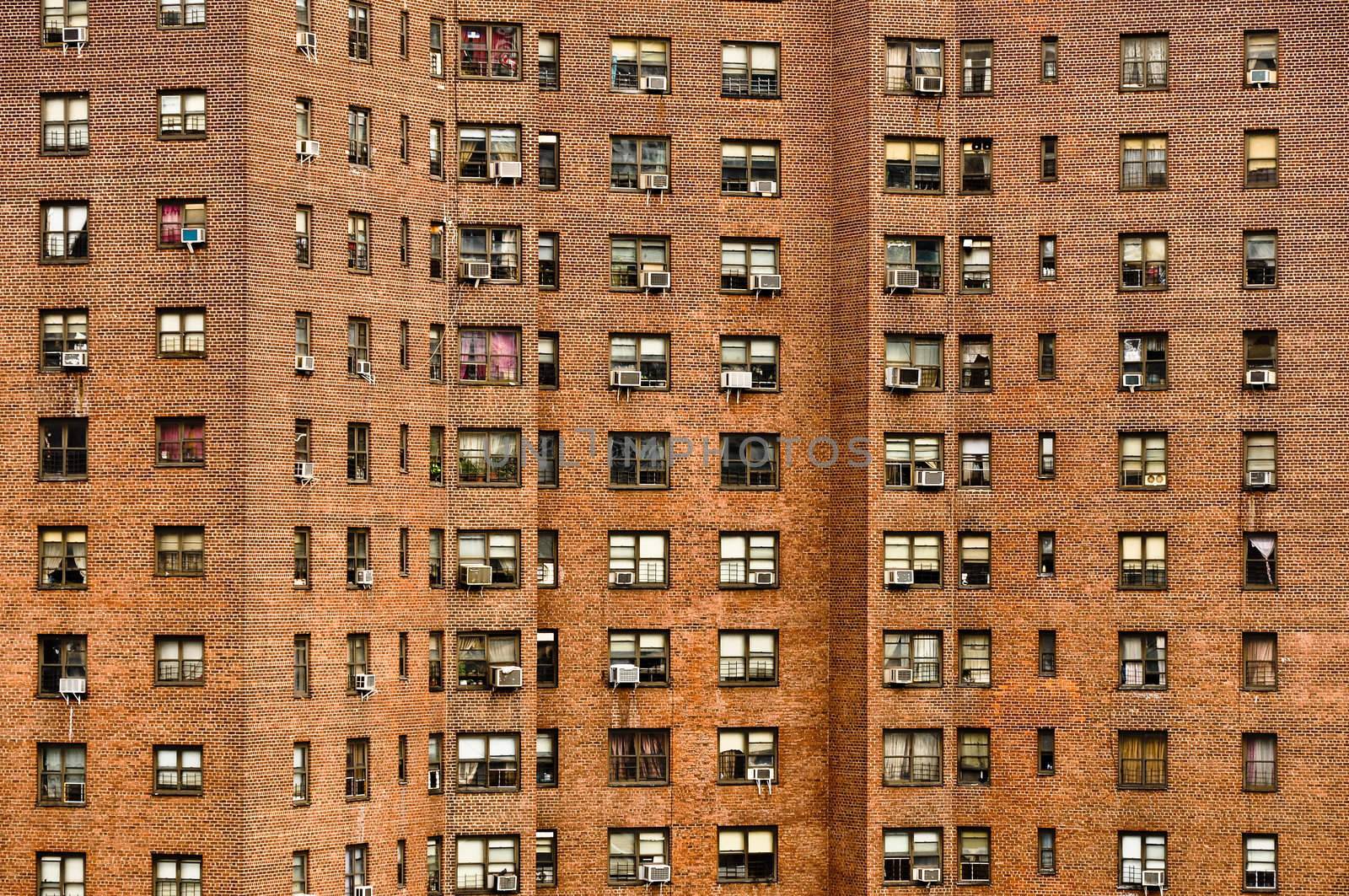 Residential building windows in New York by martinm303
