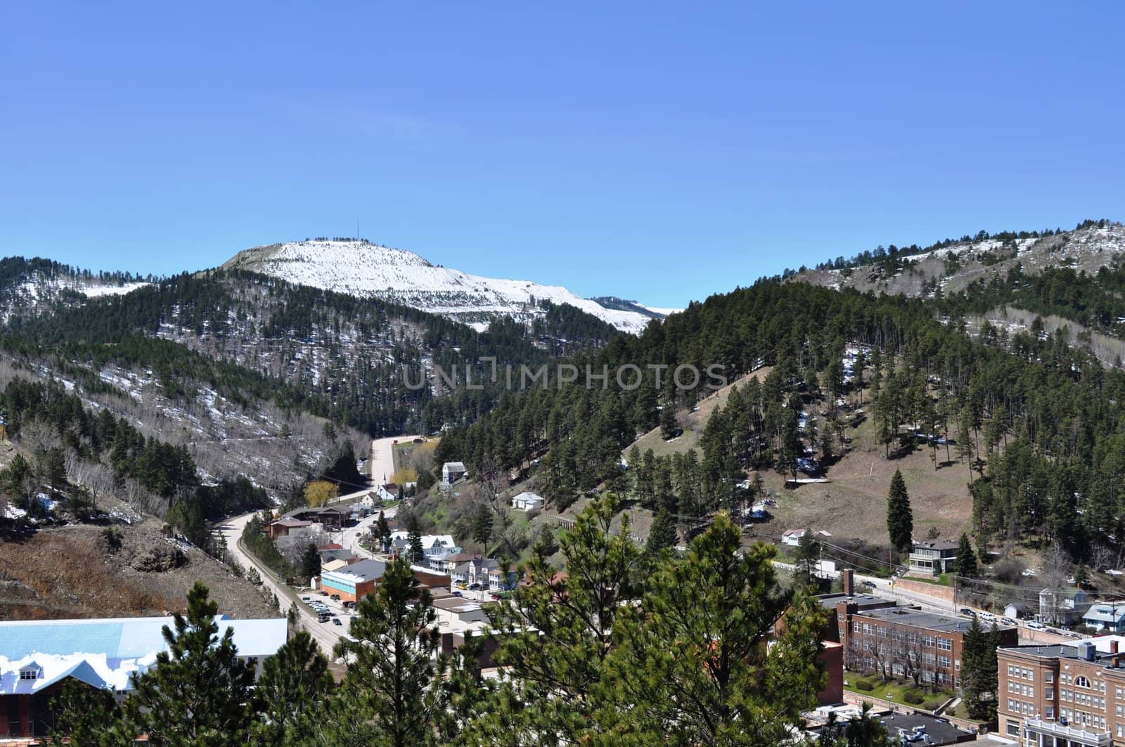 Deadwood Aerial View by RefocusPhoto