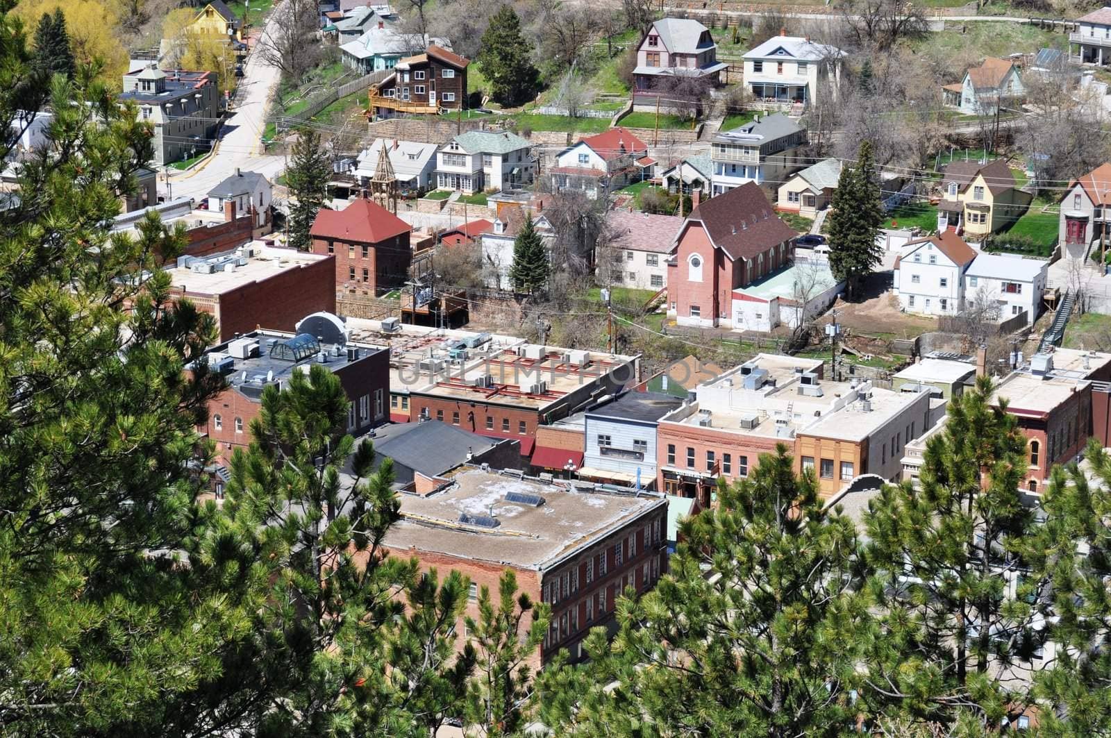 Deadwood Aerial View by RefocusPhoto