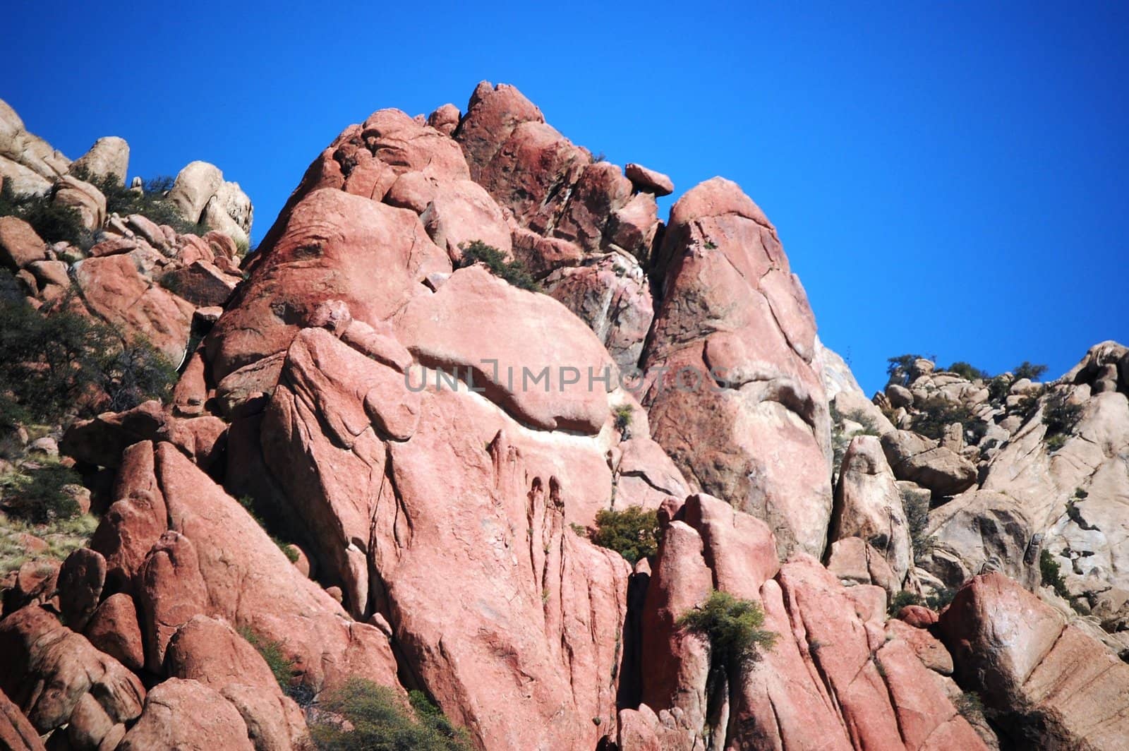 Rocks and sky background