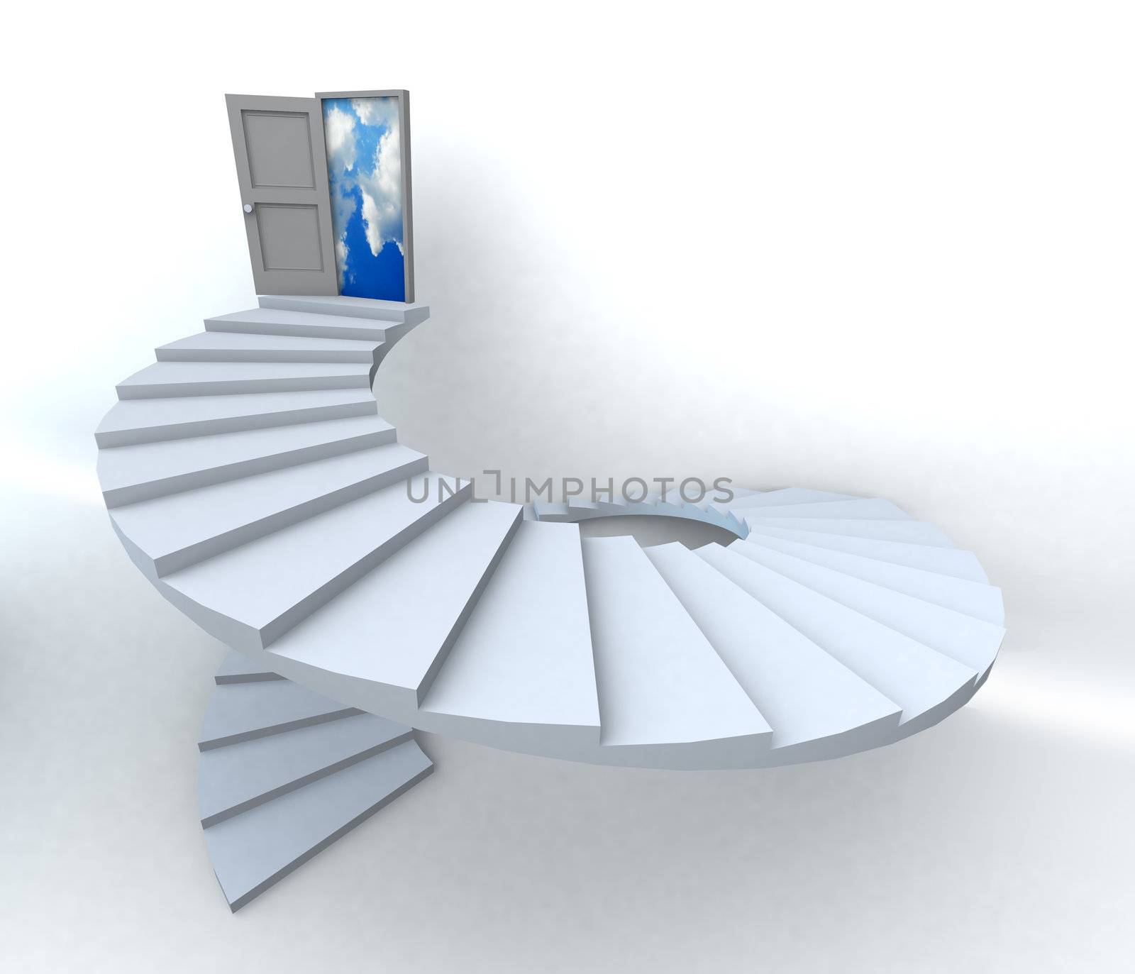 3D Success business spiral staircase by cienpies