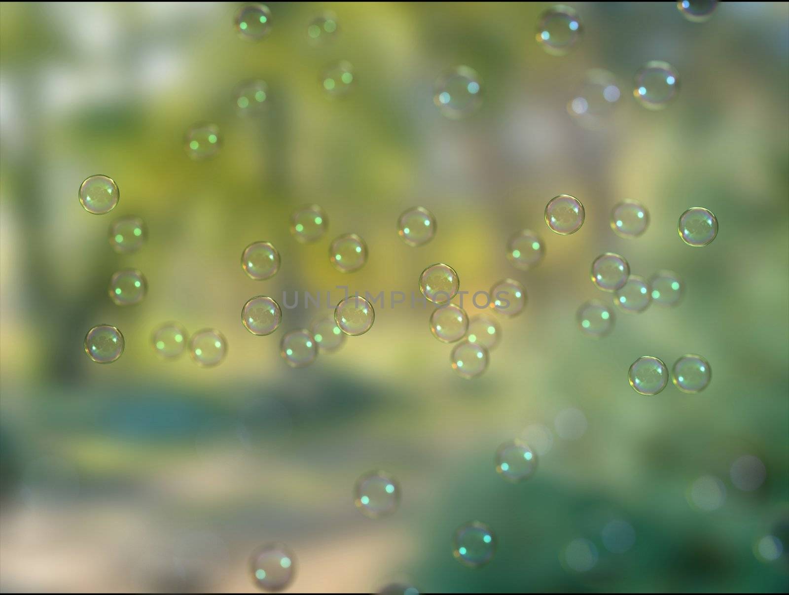 Soap love description bubbles on blur background wallpaper