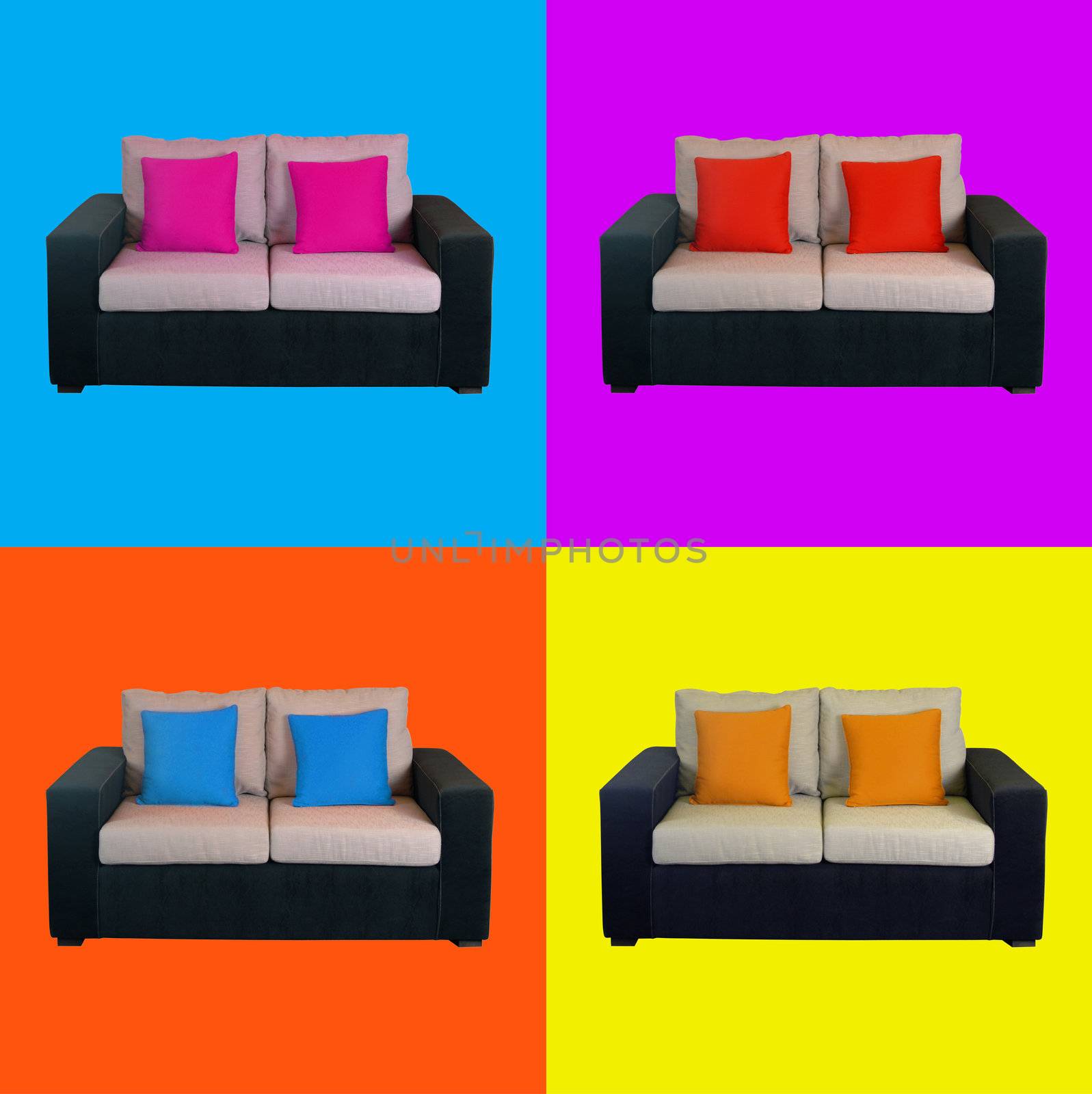 Warhol armchairs pop-art by cienpies
