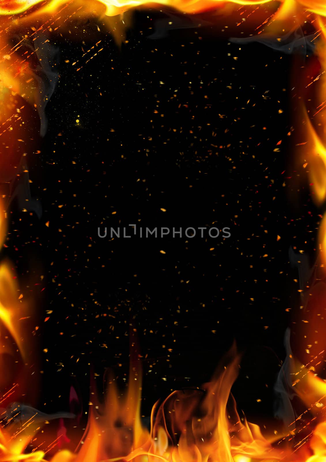 Abstract background with fire flame by 4ustudio