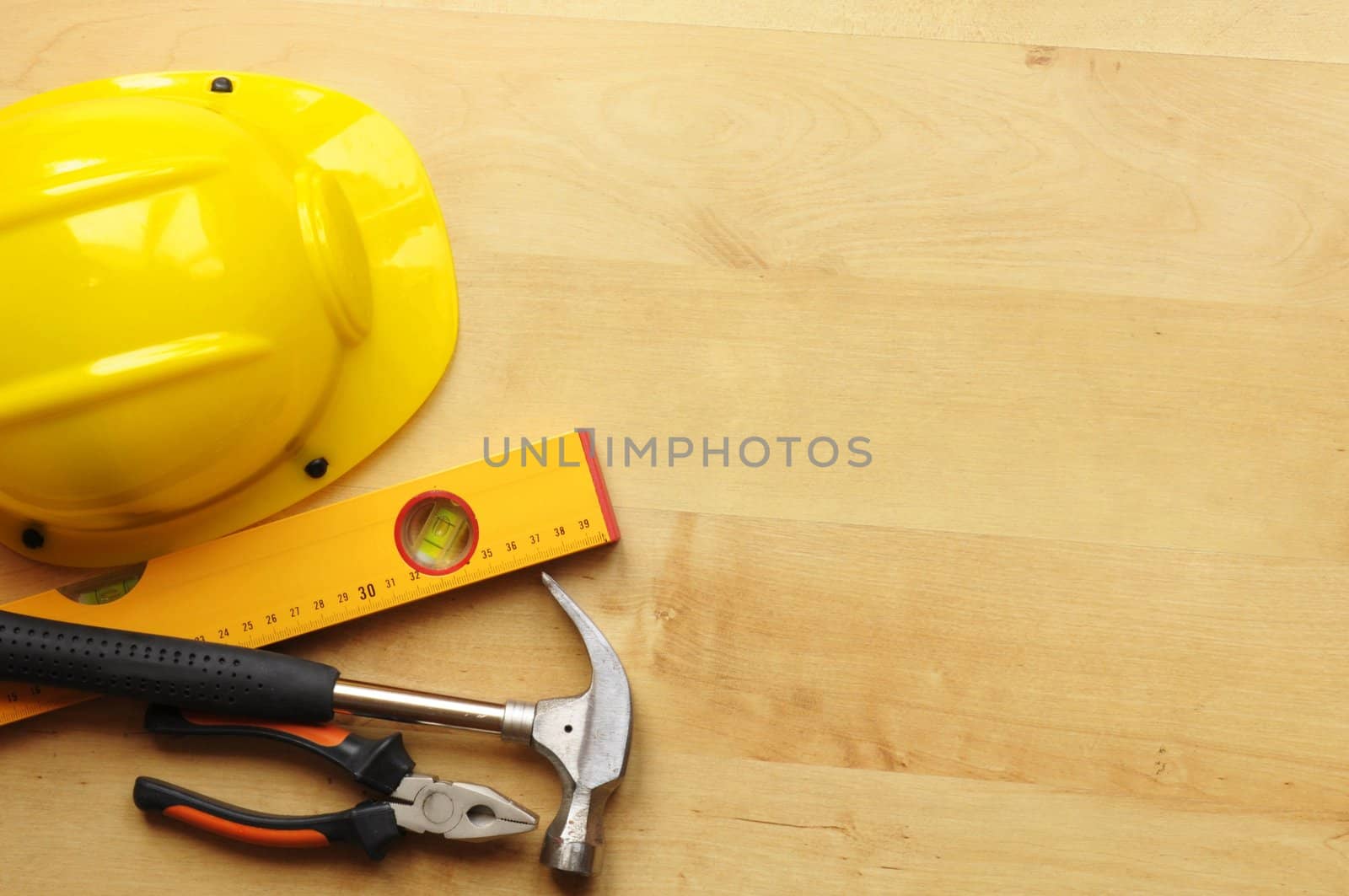 hard hat and tool by gunnar3000