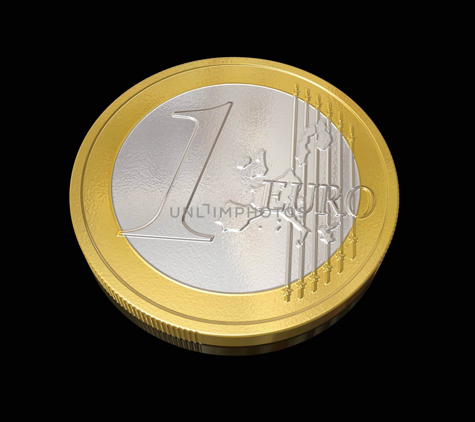 One euro coin by daboost