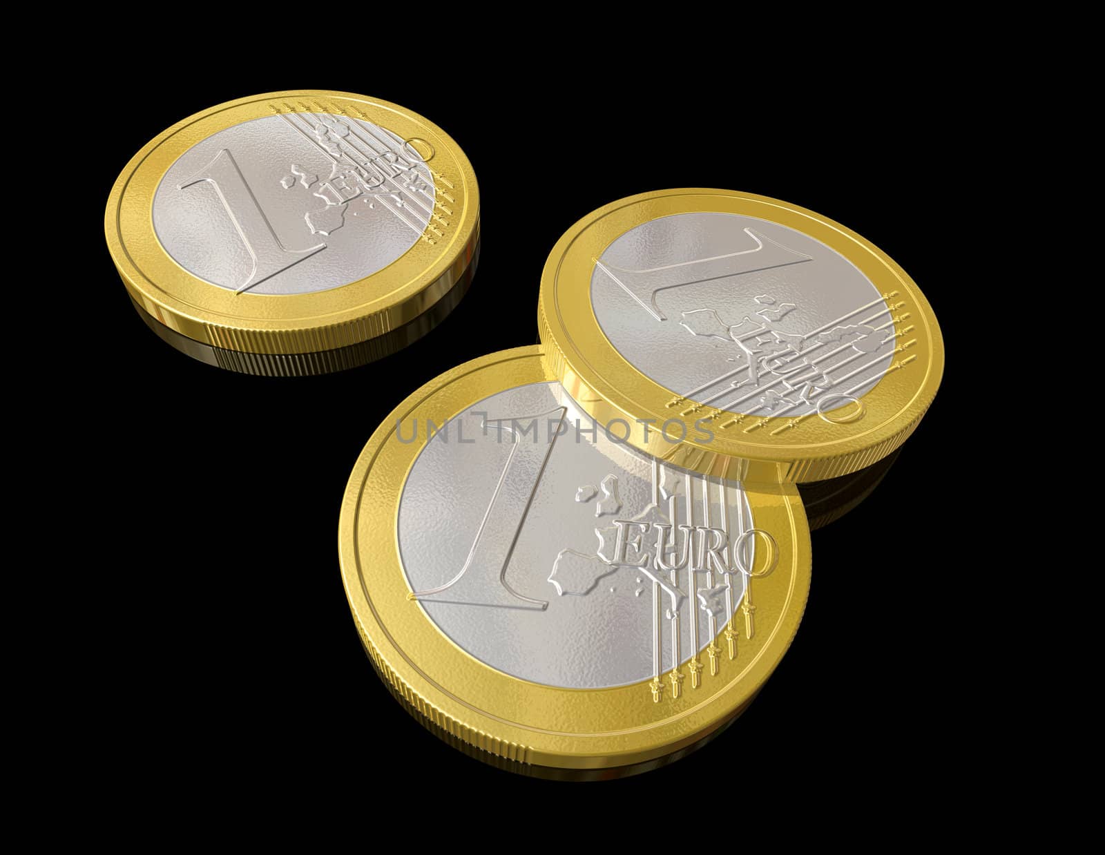 three dimensional euro coins